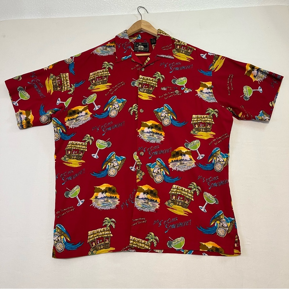 Jimmy Buffet's Margaritaville It's 5 O' Clock Somewhere Hawaiian Shirt XL
